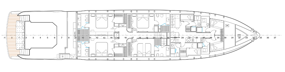 Lower deck