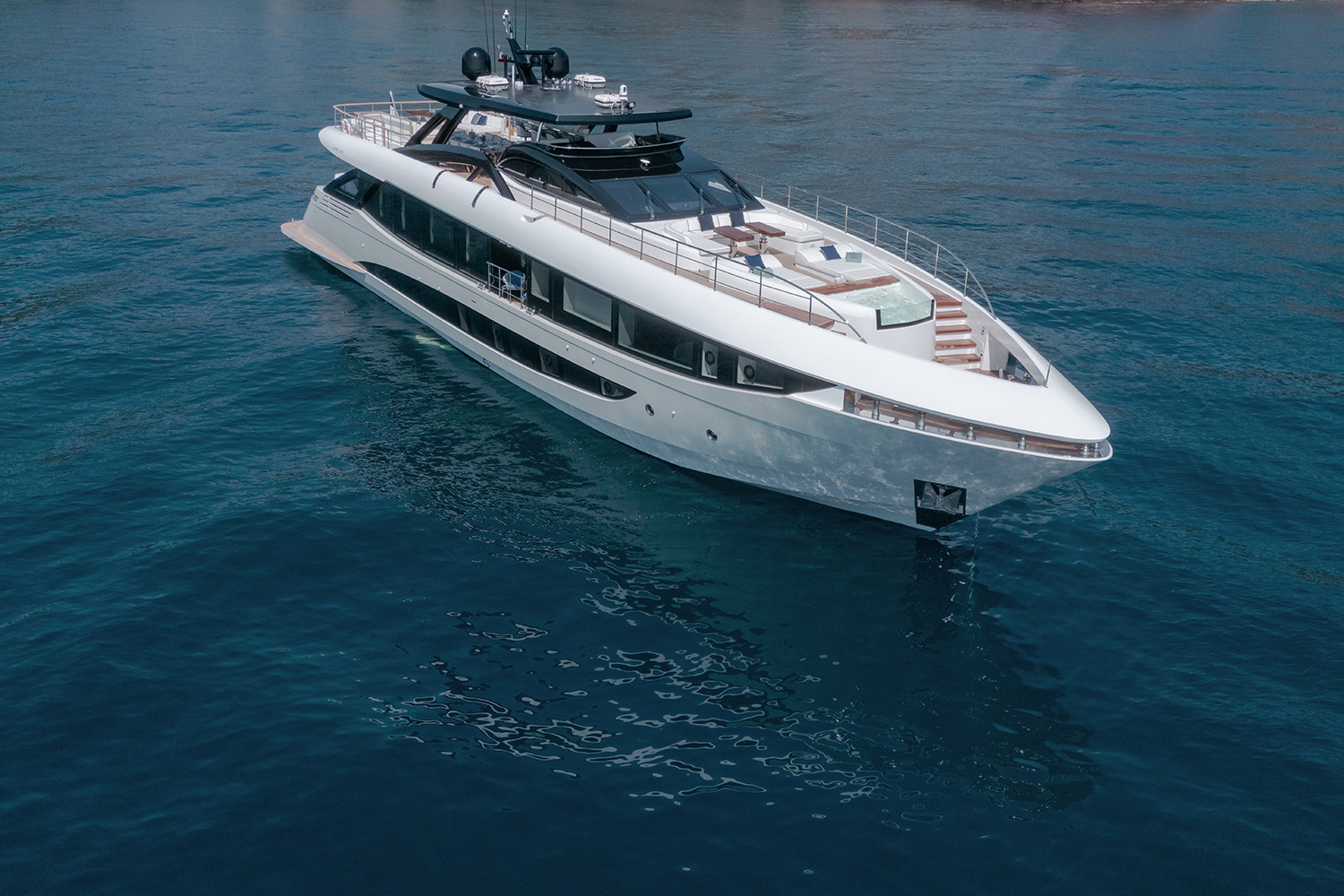 Side view of yacht at sea