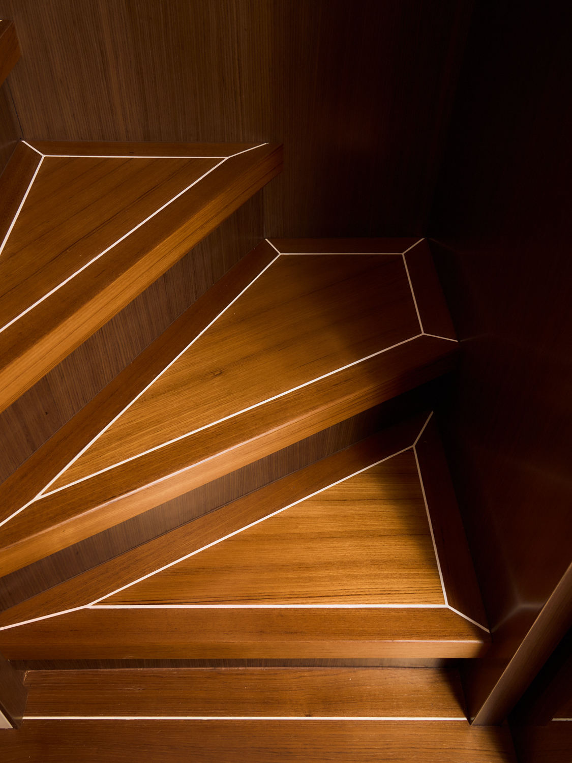 Detail of wooden stairs